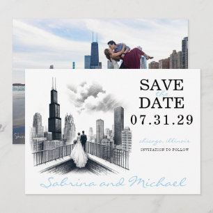 Chicago Couple Spara Datumet
