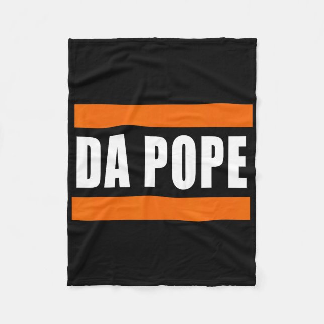Chicago Da Pope Funny Humor Fleecefilt (Framsidan)