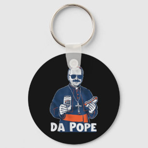 Chicago Da Pope Funny Humor katolik Nyckelring