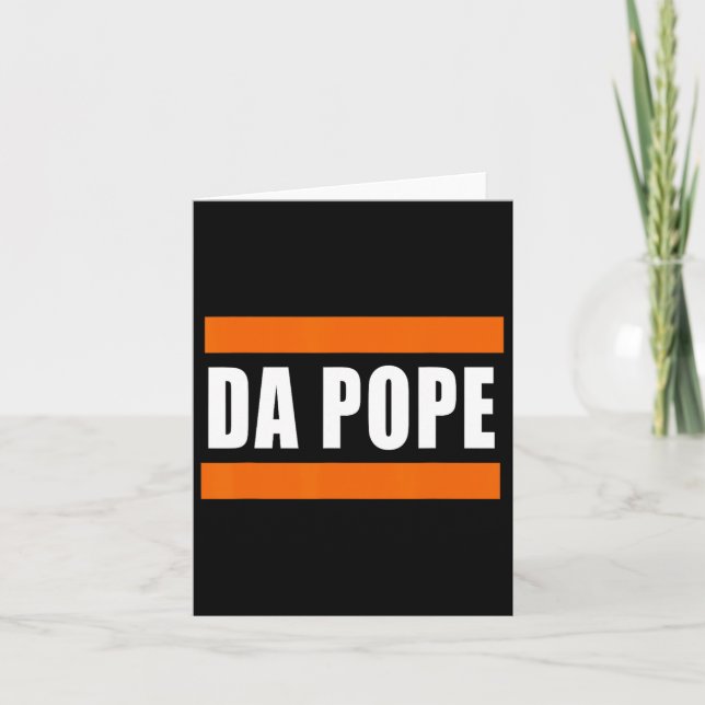 Chicago Da Pope Funny Humor Kort (Framsida)
