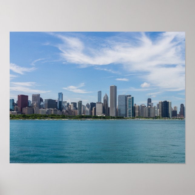 Chicago Day Cityscape Poster (Framsidan)