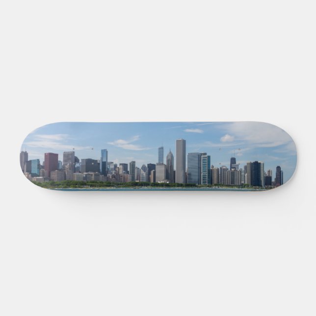 Chicago Day Cityscape Skateboard Bräda 19,5 Cm (Horz)