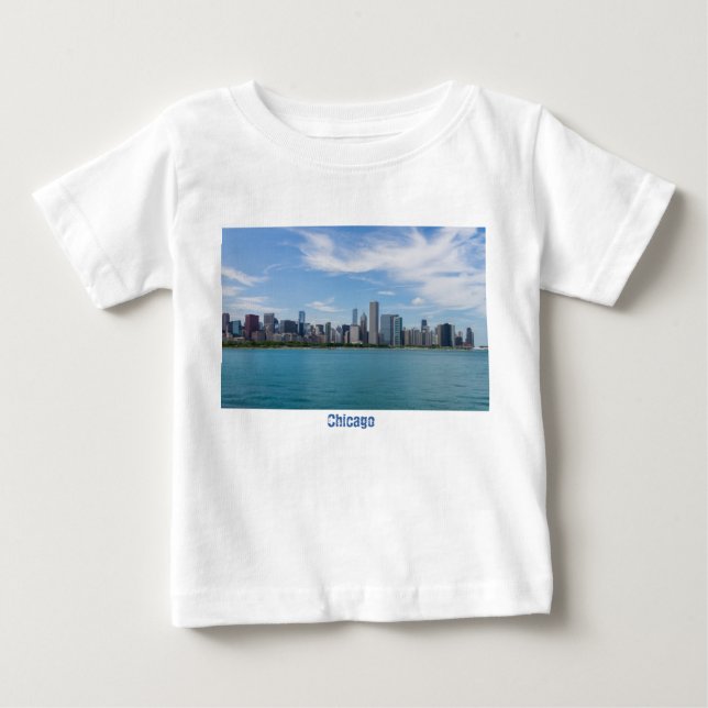 Chicago Day Cityscape T Shirt (Framsida)