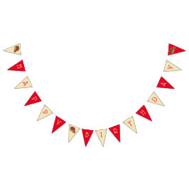 Chicago Deep Dish Pizza Party Grattis på födelseda Vimplar