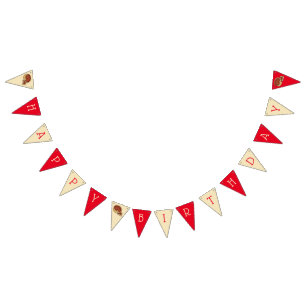 Chicago Deep Dish Pizza Party Grattis på födelseda Vimplar