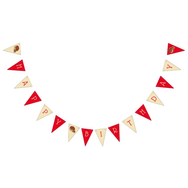 Chicago Deep Dish Pizza Party Grattis på födelseda Vimplar (Alla)