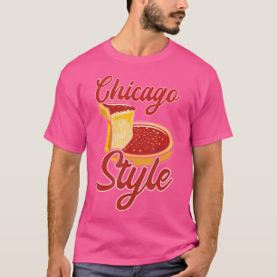 Chicago Deep Dish Pizza T Shirt