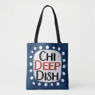 Chicago Deep Dish Tote Bag Tygkasse