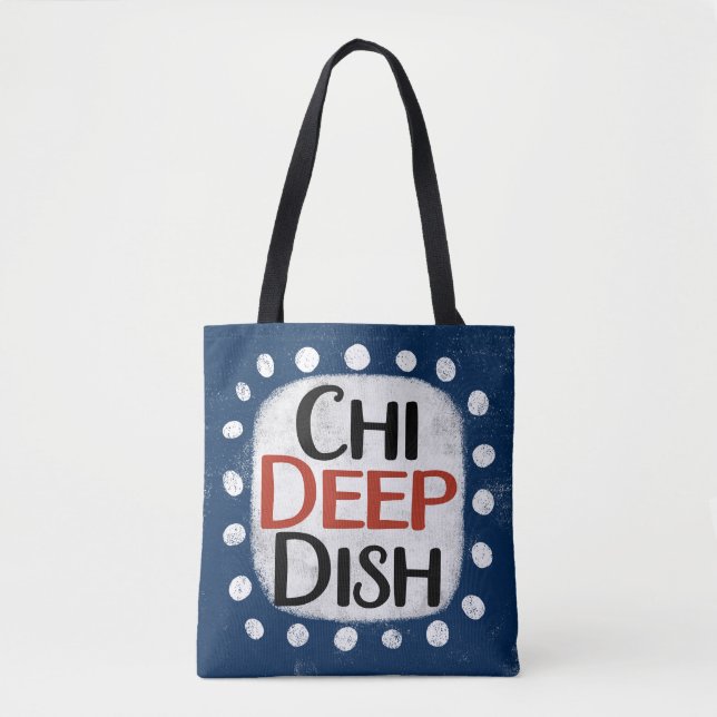 Chicago Deep Dish Tote Bag Tygkasse (Framsida)
