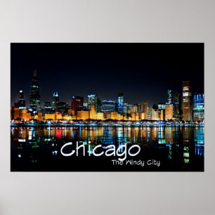 CHICAGO - DEN BLÅSIGA STADEN POSTER