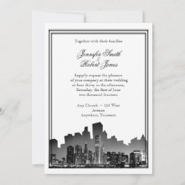 Chicago Destination Wedding bjudande Inbjudningar