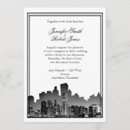 Chicago Destination Wedding bjudande Inbjudningar