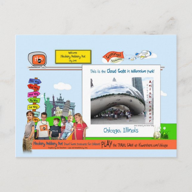 Chicago! Det är DIN sorts stad! Vykort (Framsida)