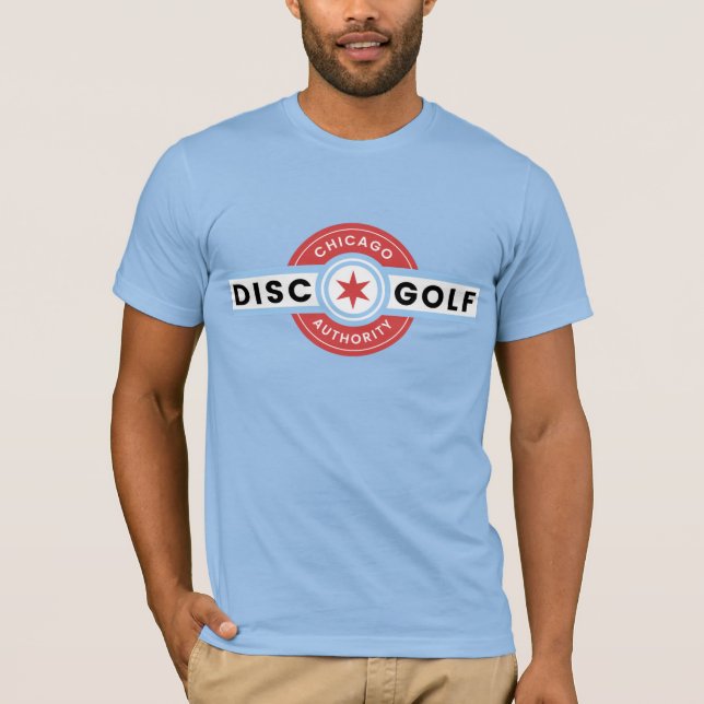 Chicago Disco Golf Authority Logotyp 2.0 T-Shirt (Framsida)