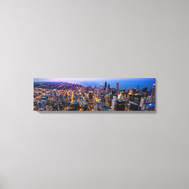 Chicago Downtown Aerial View Skyline Canvas