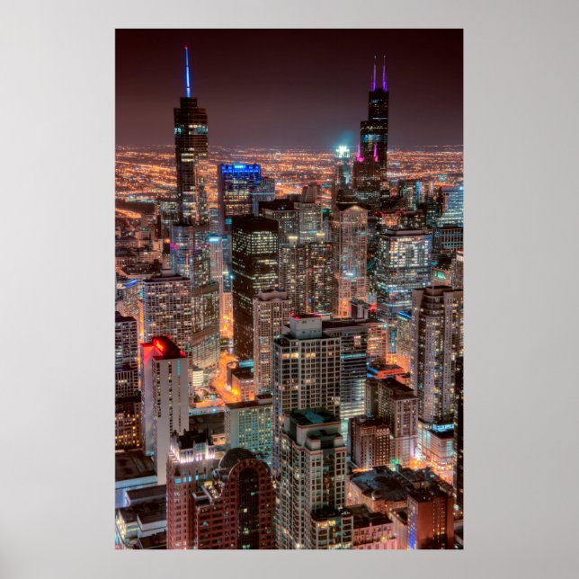 CHICAGO DOWNTOWN POSTER (Framsidan)