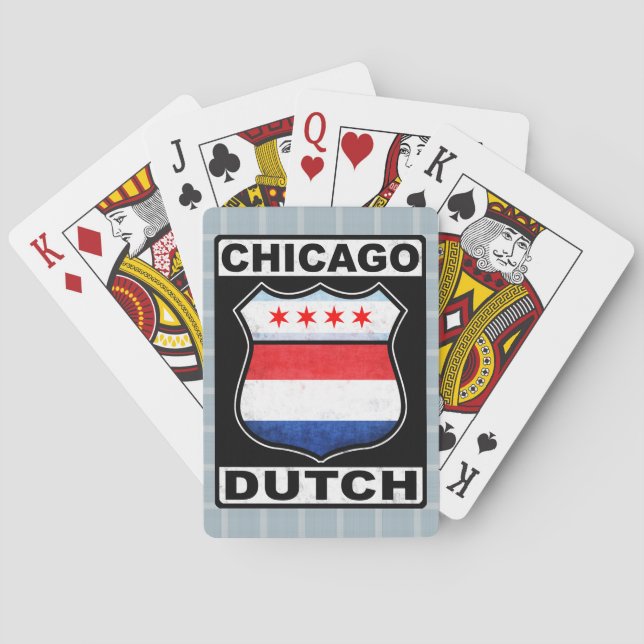 Chicago Dutch American Shield Card Deck Spelkort (Baksidan)