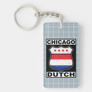 Chicago Dutch American Shield Nyckelring
