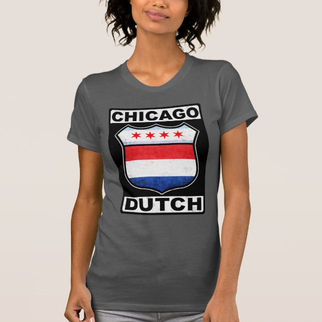Chicago Dutch American Shield Tee Shirt (Framsida)