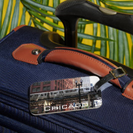 Chicago Elevated Loop Tåg Bagagebricka