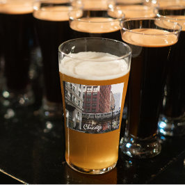 Chicago Elevated Loop Tåg Photo Glaskopp