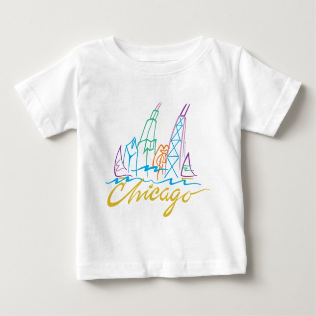 CHICAGO-EMB T SHIRT (Framsida)