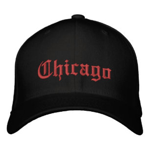 Chicago EmbroiTED Hat Broderad Keps