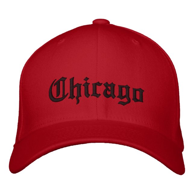 Chicago EmbroiTED Hat Broderad Keps (Framsida)