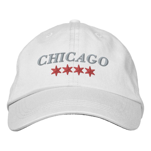 Chicago EmbroiTED Hat Broderad Keps (Framsida)