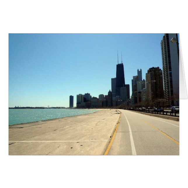 chicago-enhet hälsningskort (Framsidan Horizontal)