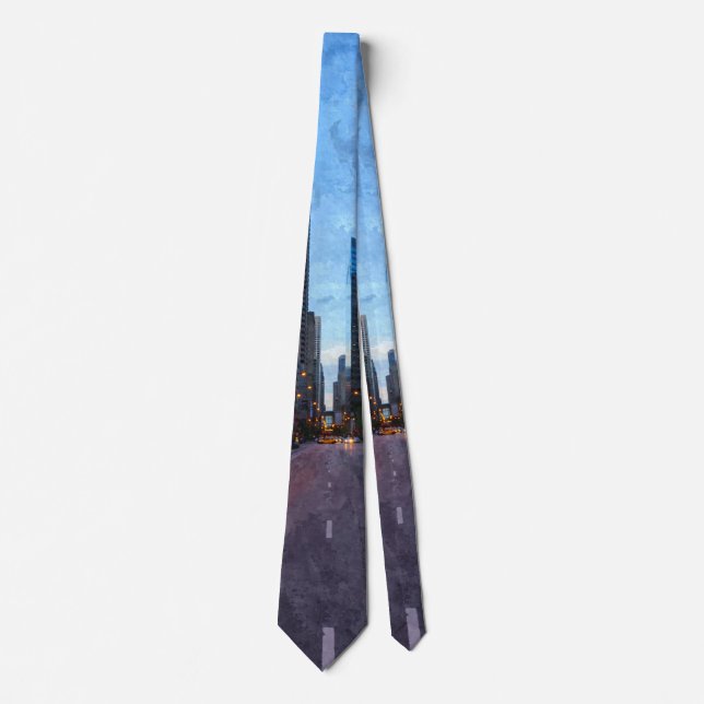 Chicago Evening Drive Neck Tie Slips (Framsida)