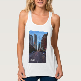 Chicago Evening Drive Tanktop Linne Med Racerback