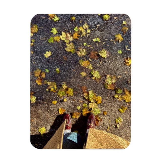 Chicago Fall Greeting Card Magnet (Vertikal)