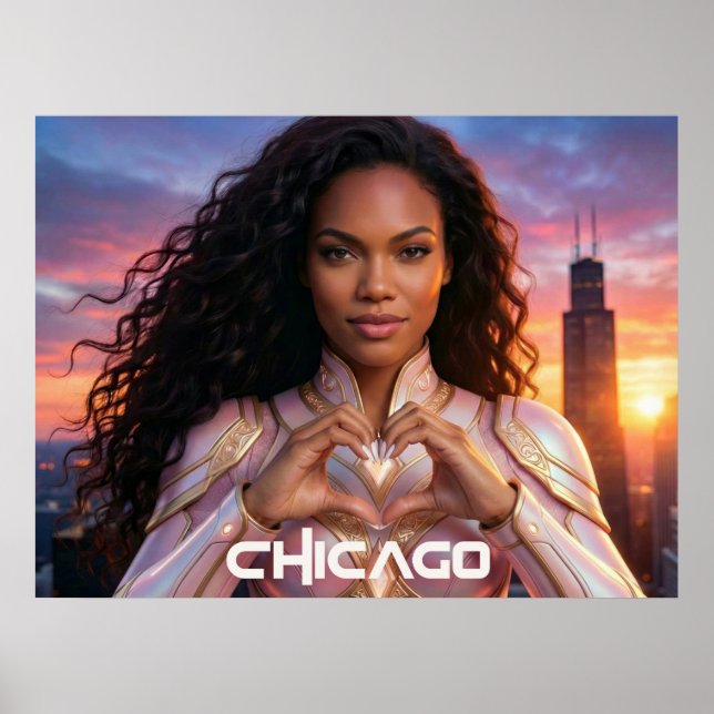 CHICAGO - FEMALE HERO POSTER (Framsidan)