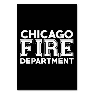 Chicago Fire Rädding Department Firefighter Bordsnummer