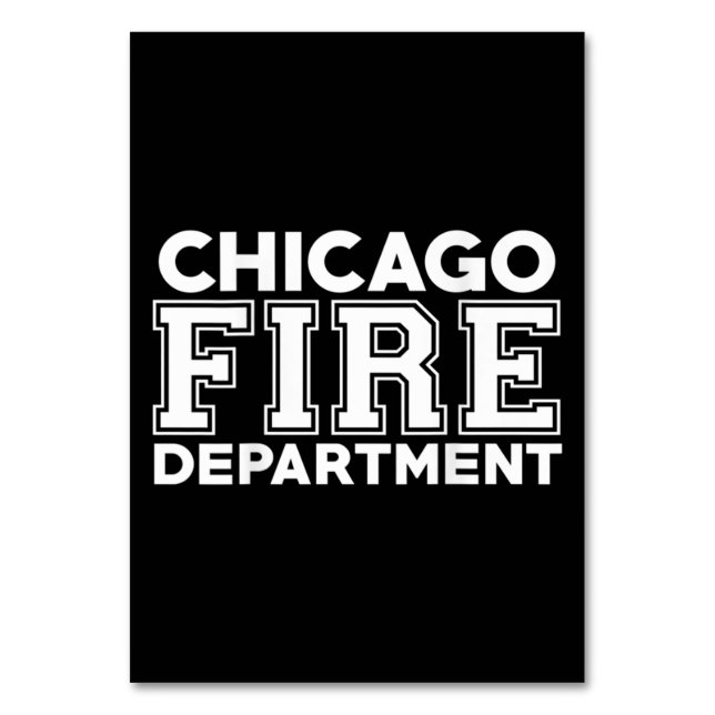 Chicago Fire Rädding Department Firefighter Bordsnummer (Framsidan)