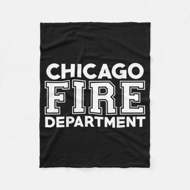Chicago Fire Rädding Department Firefighter Fleecefilt (Framsidan)