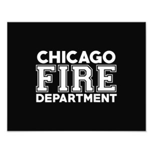 Chicago Fire Rädding Department Firefighter Fototryck