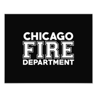 Chicago Fire Rädding Department Firefighter Fototryck