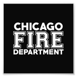 Chicago Fire Rädding Department Firefighter Fototryck