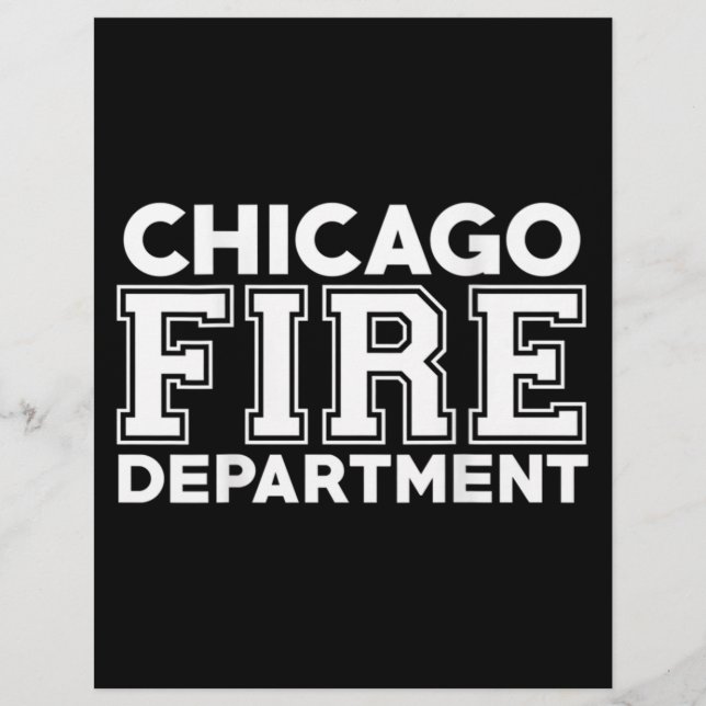 Chicago Fire Rädding Department Firefighter Reklamblad (Framsidan)
