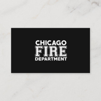 Chicago Fire Rädding Department Firefighter Visitkort