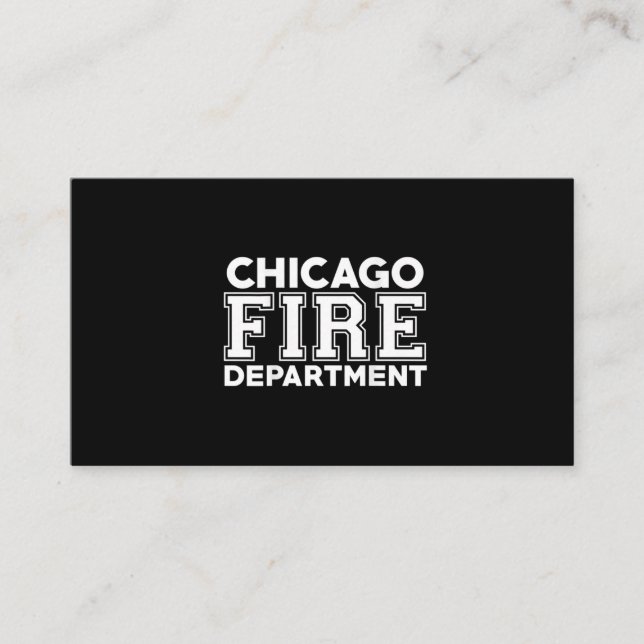 Chicago Fire Rädding Department Firefighter Visitkort (Framsida)
