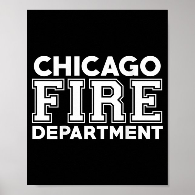 Chicago Fire Rescue Department Firefighter Poster (Framsidan)