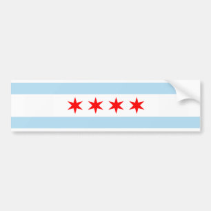 Chicago Flag Klistermärke