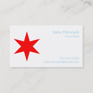 Chicago Flagga Affärskort w/2017 Calendar (back) Visitkort