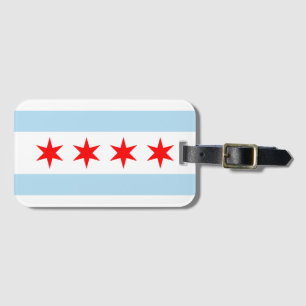 Chicago Flagga Bagagebricka