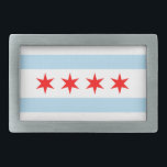 Chicago Flagga Bälte Buckle<br><div class="desc">Chicago Flagga Bälte Bucklle</div>