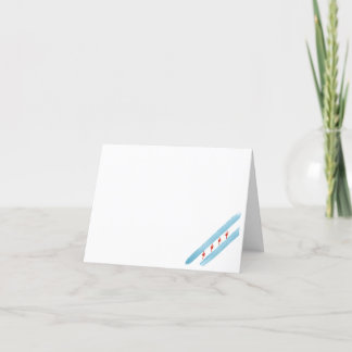 Chicago Flagga Card Blank Helgkort