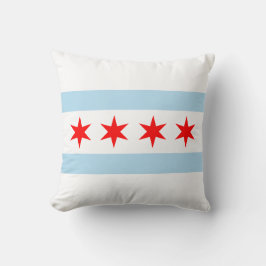 Chicago Flagga City Souvenir Kudde